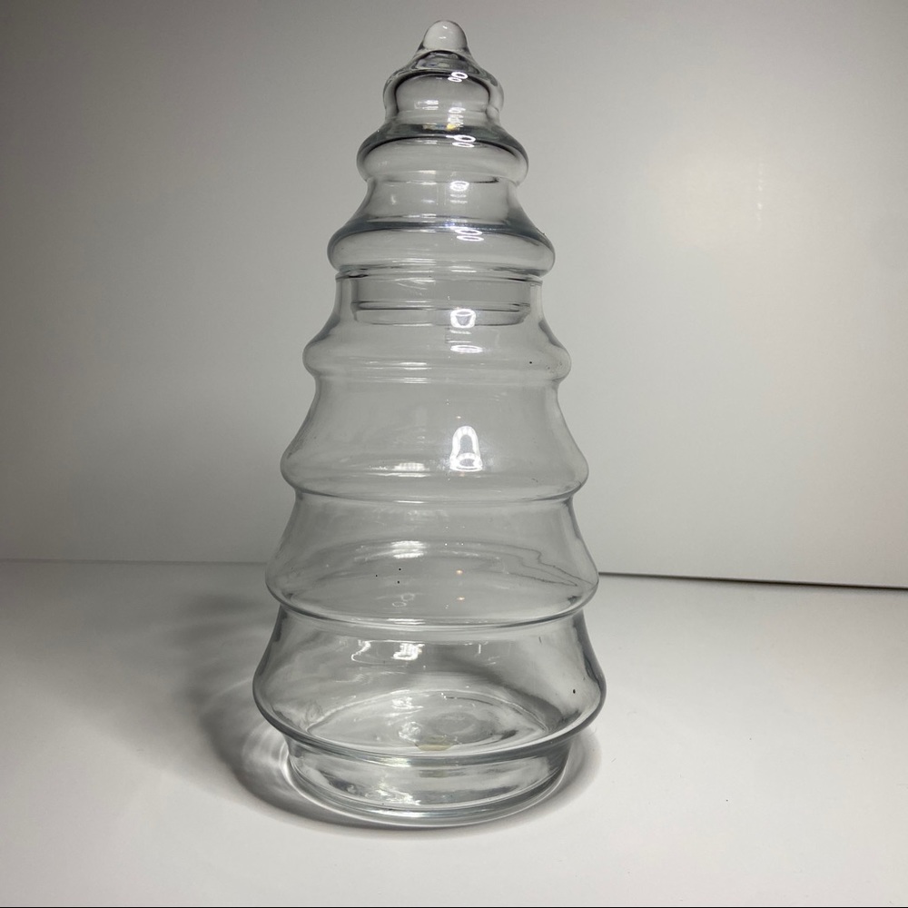 Vintage Libbey Apothecary Christmas Tree Candy Jar